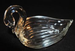 Heisey Crystal "Crystolite" Large Swan Nut Dish