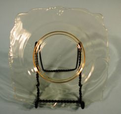 Set of 5 Heisey Sahara "Empress" Plates