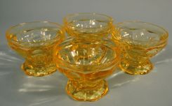 4 Heisey Sahara "Old Sandwich" Sherbets